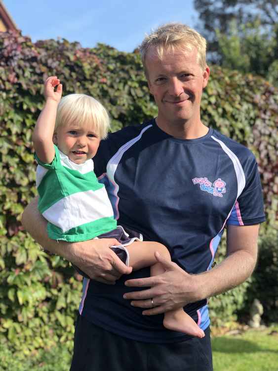 Franchise owner Gareth Turnbull with his son Harry