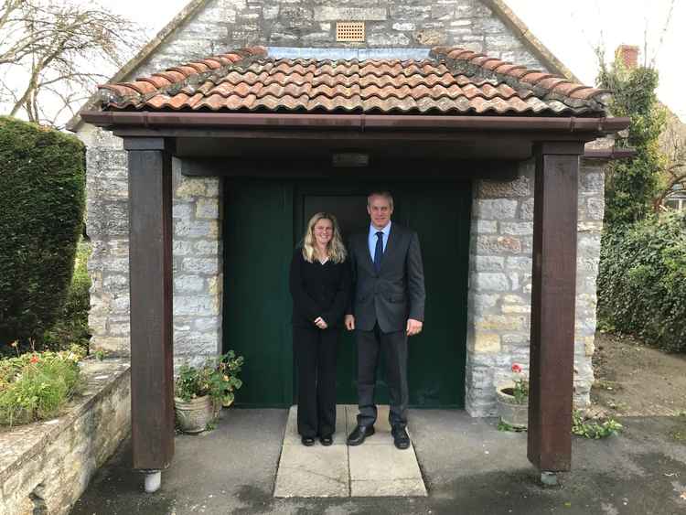 Georgina and Martin Gibbs at W B Gibbs and Sons funeral directors