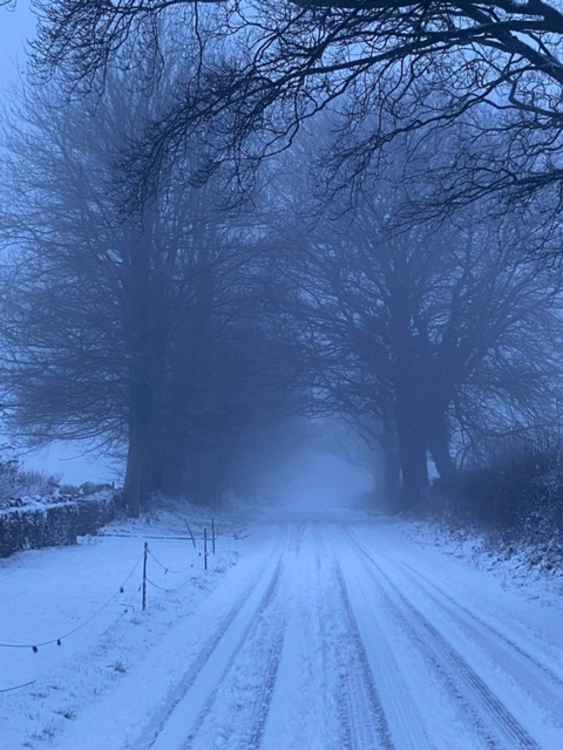 There was a lot of snow at East Harptree (Photo: Christopher Wookey)