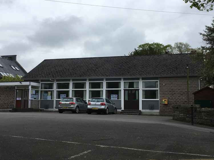 The polling station at St Thomas' Church Hall in Wells