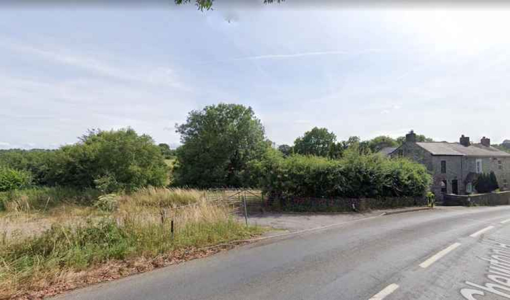 Looking towards where the house is proposed in Chewton Mendip (Photo: Google Street View)