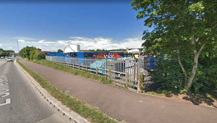 The site in Wells where the 5G phone mast was proposed (Photo: Google Street View)