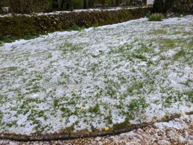 Snow on the ground near Wells