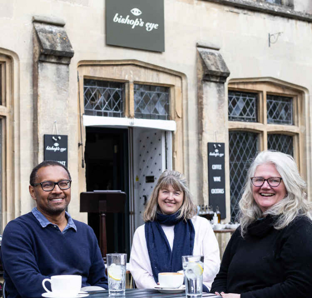 Louis Agabani, with Kirstie Harris and Emma Lefevre from Project Factory