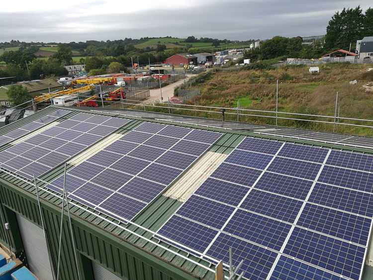 The panels at Evercreech Industrial Estate