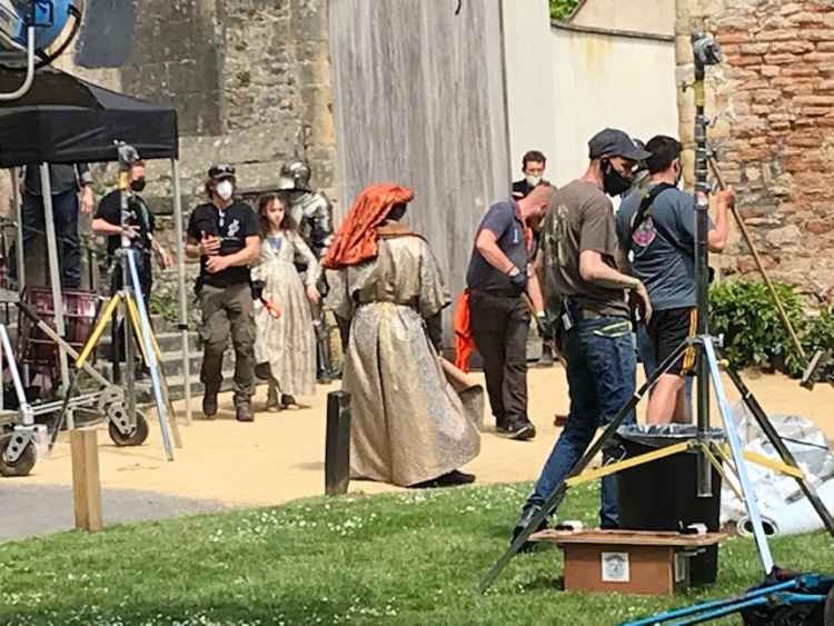 Dungeons and Dragons filming in Wells today