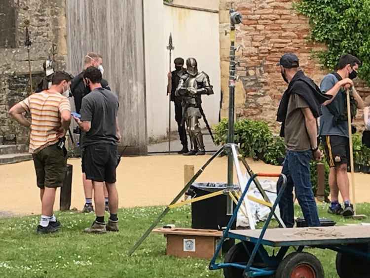 Dungeons and Dragons filming in Wells today