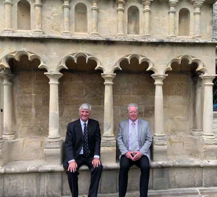 Taking a break: The Mayor of Wells and the High Sheriff