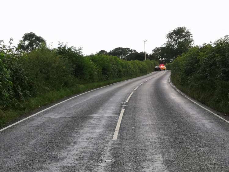 Emergency services at the scene of the crash (Photo: Karen Mercer)