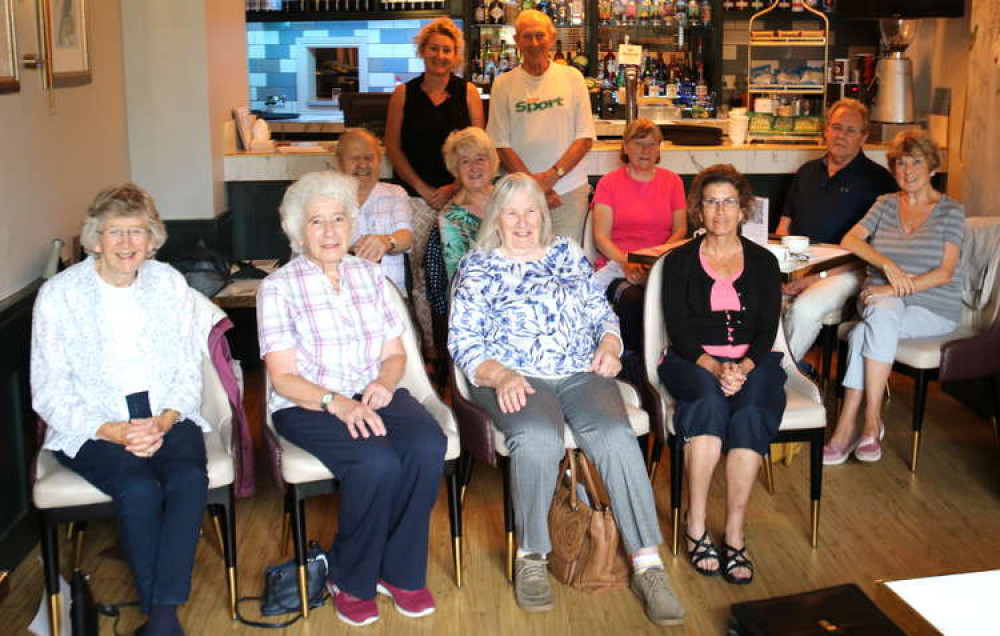 Carers gather in the Swan Hotel to talk about the new social group