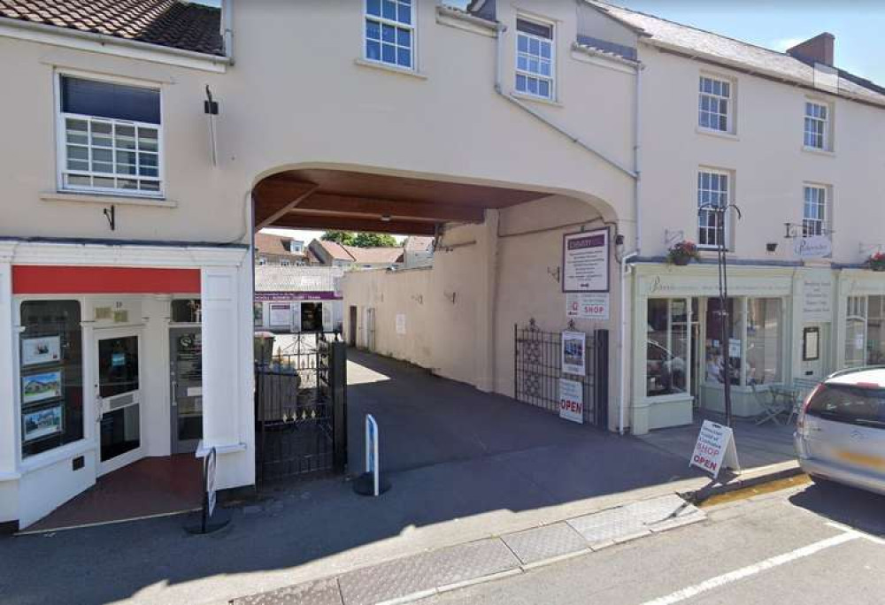 The entrance way to South West Schoolwear and the Somerset Guild of Craftsmen (Photo: Google Street View)