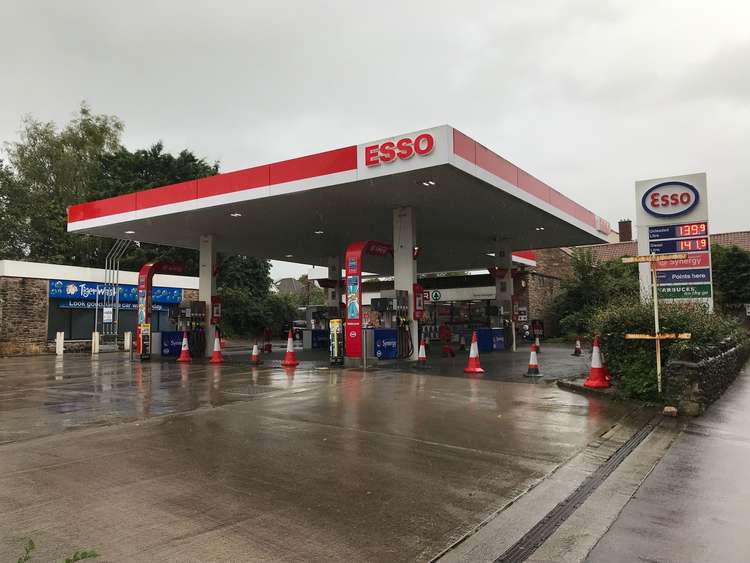 Esso in Wells this afternoon