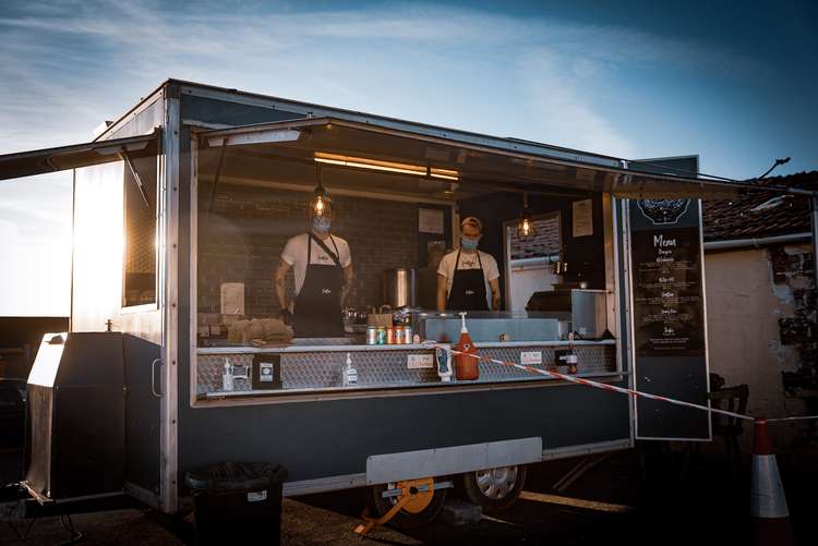 Hamish MacDonald and Charlie Morris-Adams, co-founders of Fattso Burgers, will be serving up burgers from their van