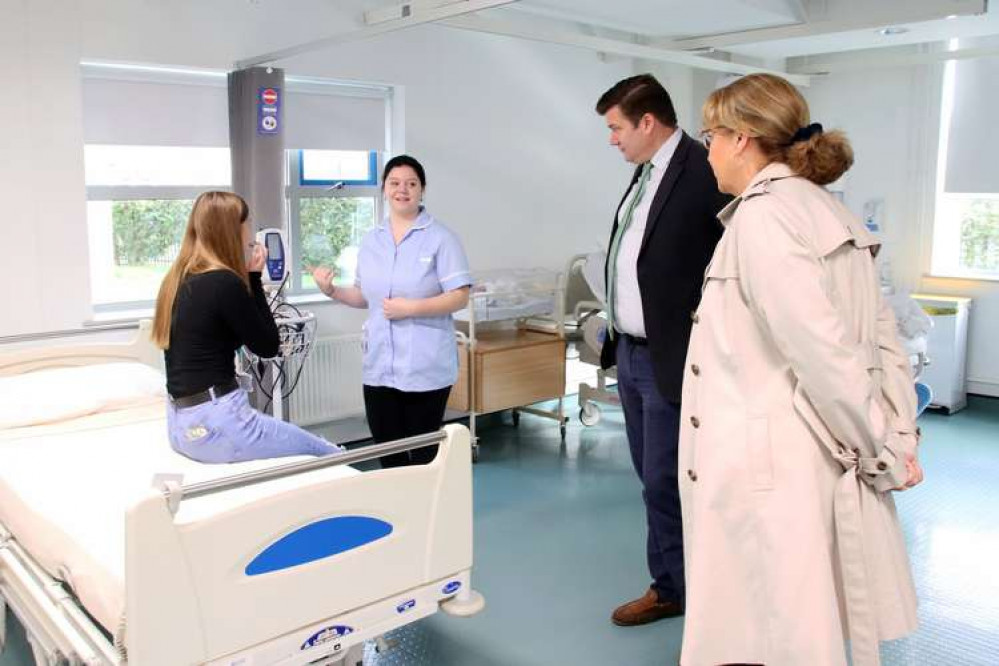 The official opening of the new hospital ward at Strode College