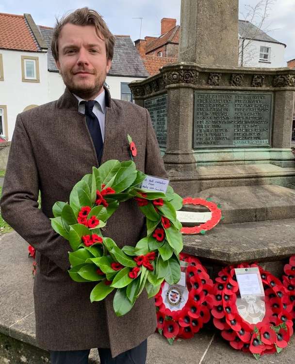 Cllr Rob Ayres (Wells) Remembrance Day 2021