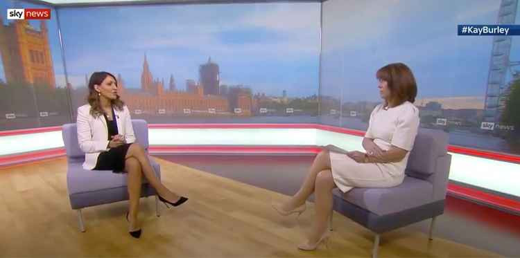 Dr Rosena Allin-Khan appeared on Sky News with Kay Burley this morning