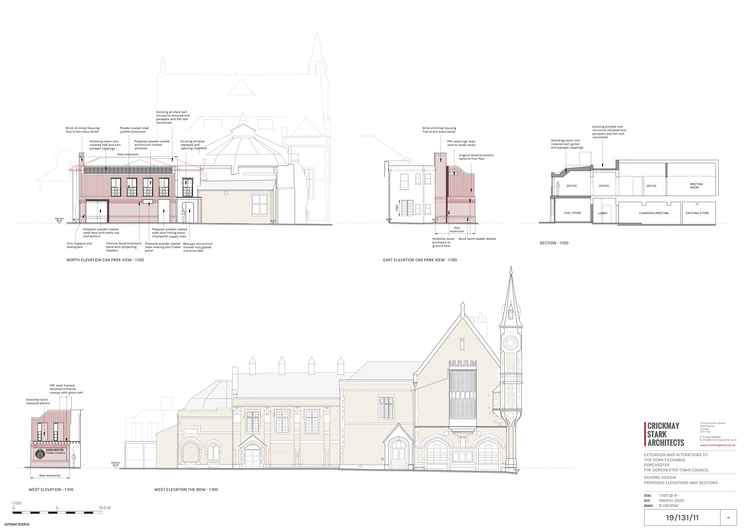 Illustration – How the proposed extension at the rear of the building might look