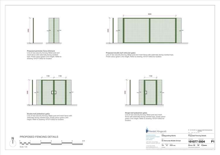 The proposed fence for St Osmund's Middle School
