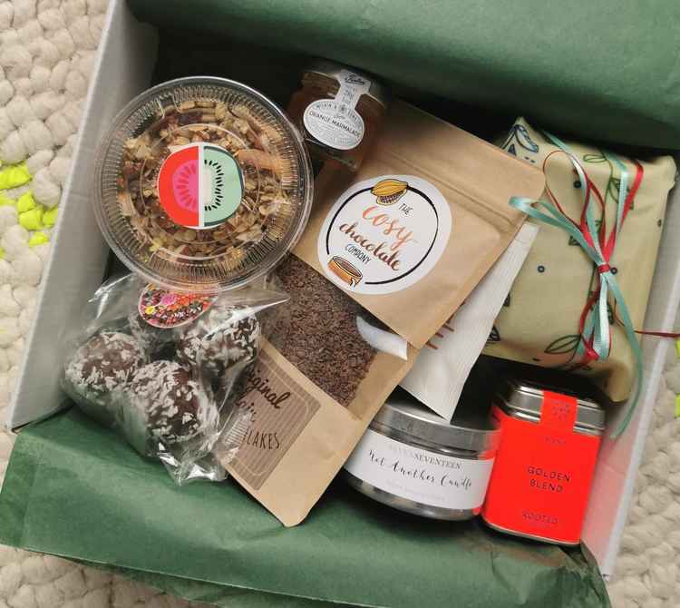 The Sunny Start brunch box that can be posted nationwide.