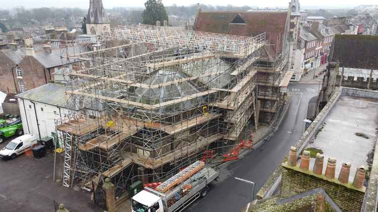 The Municipal Buildings – work underway Picture: Shane Webb