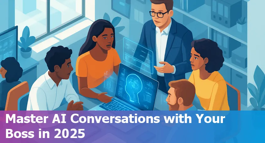 Employee discussing AI adoption with their boss in a US office in 2025