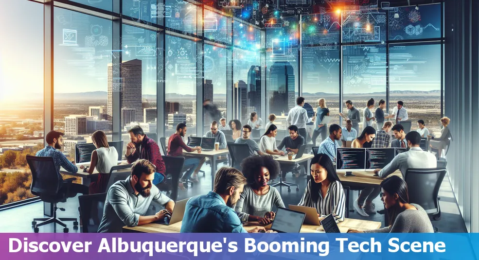 View of Albuquerque highlighting its growing tech hub and successful startups