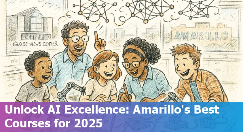 Online learners in Amarillo, Texas studying AI courses on laptops in 2025.