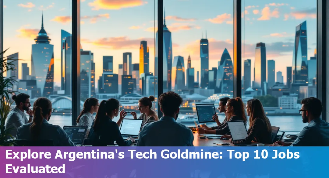 Top-paying tech jobs in Argentina 2025 chart.