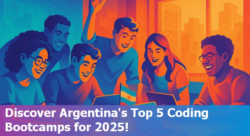 Students at a coding bootcamp in Buenos Aires collaborating on laptops with AI-powered tools in 2025