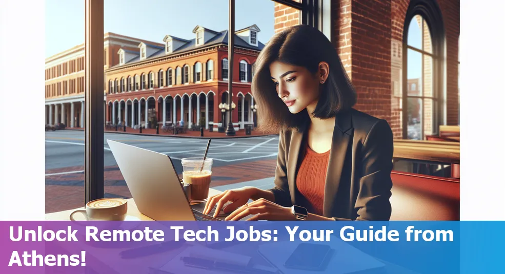 Remote tech job guide from Athens, Georgia - skills, portfolio, job hunting, interviews