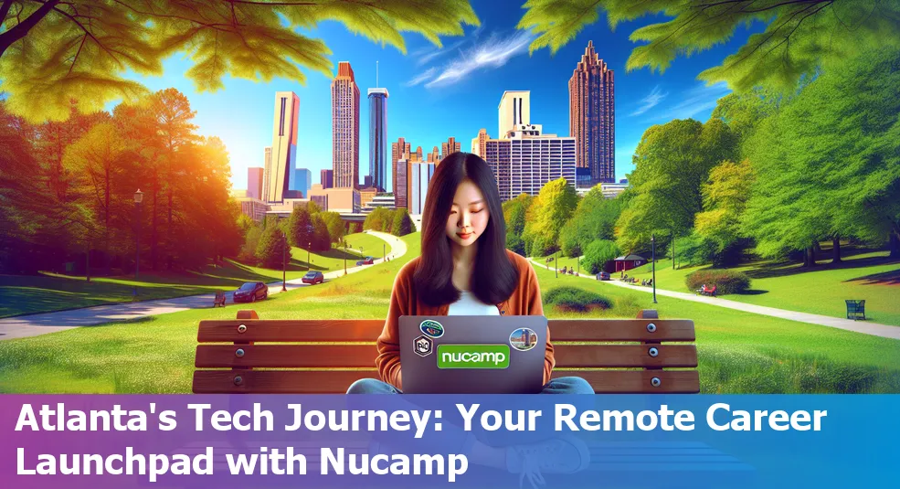 An image representing Nucamp's support towards pursuing a remote tech career in Atlanta