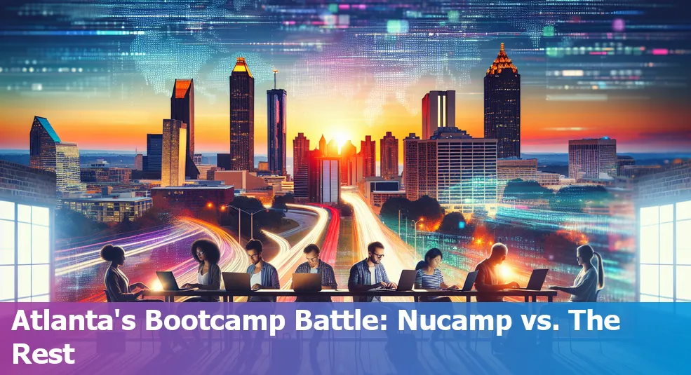 Students coding at Nucamp's bootcamp in Atlanta