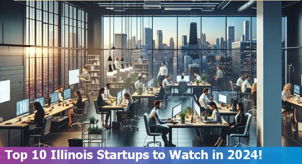 Skyline of Aurora, Illinois, highlighting its emerging tech startups in 2024.