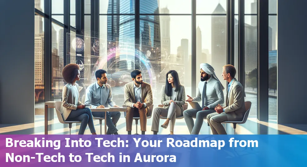 Pathway to switch from a non-tech background to a tech job in Aurora, Illinois.
