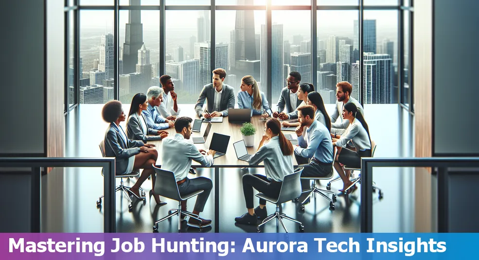 Tech professionals job hunting in Aurora, Illinois, utilizing effective strategies for success.