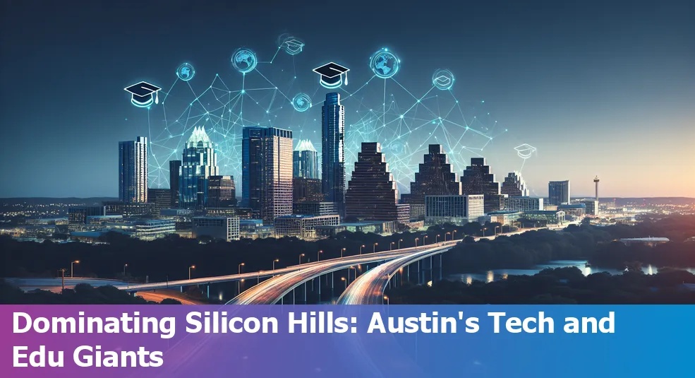 Austin city skyline representing its thriving tech industry and education providers