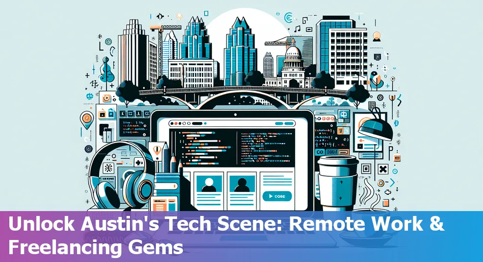 Austin city skyline representing tech remote work and freelancing opportunities