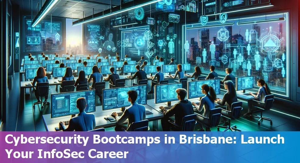 Overview of a classroom setting at a cybersecurity bootcamp in Brisbane