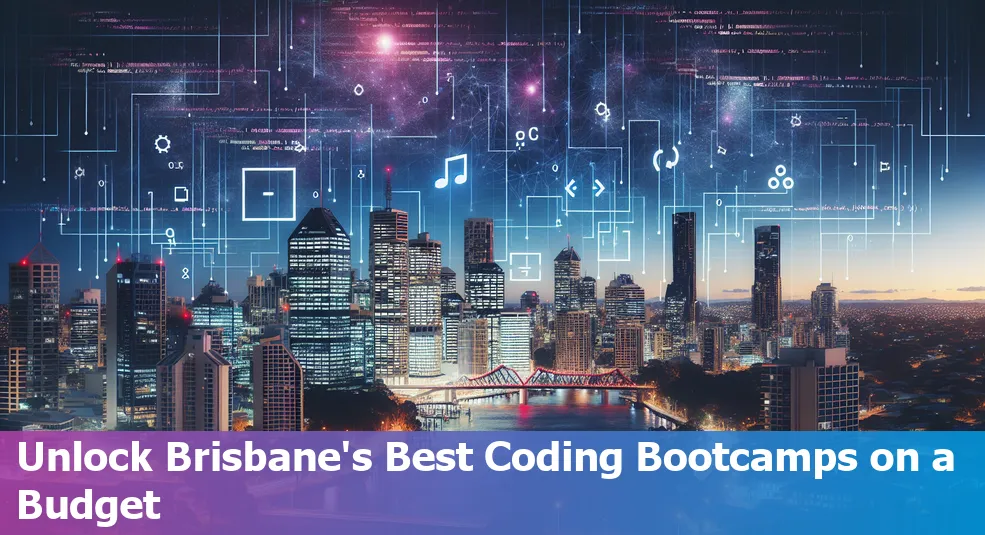 The logos of the top 5 most affordable coding bootcamps in Brisbane