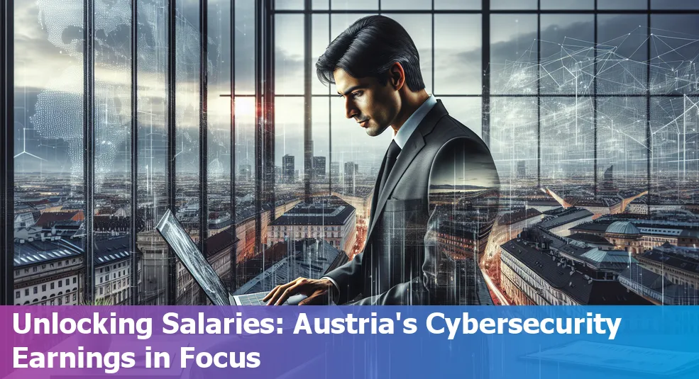 Graph showing cybersecurity salaries in Austria across different experience levels.