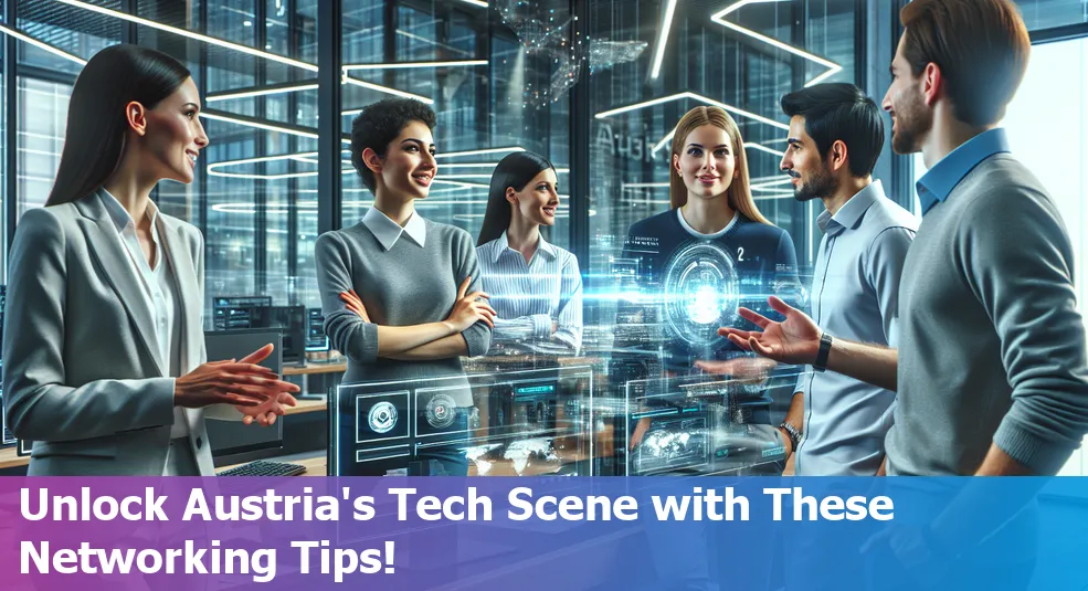 Networking in Austria's tech scene at various events and meetups