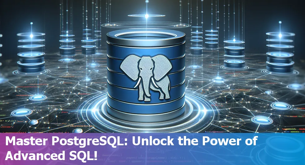 Illustrative image demonstrating advanced SQL techniques on PostgreSQL interface