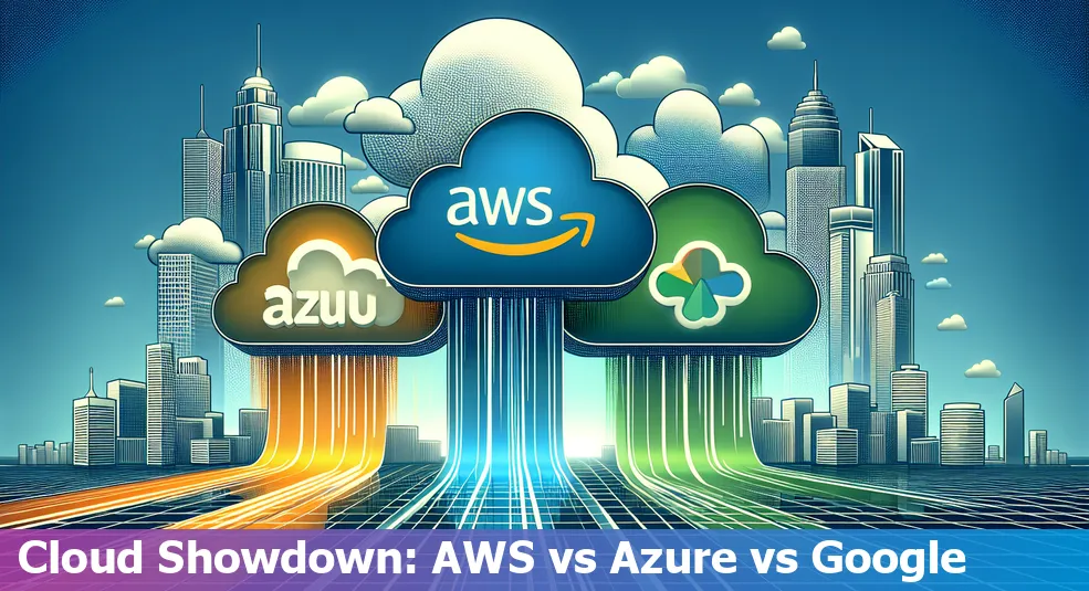 Comparison chart of AWS, Azure, and Google Cloud