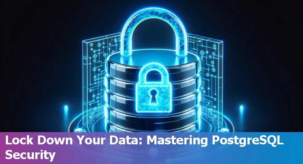 Database security shield symbolising PostgreSQL security features