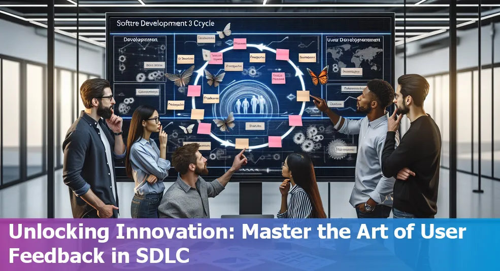 Diagram showing the SDLC process and user feedback integration