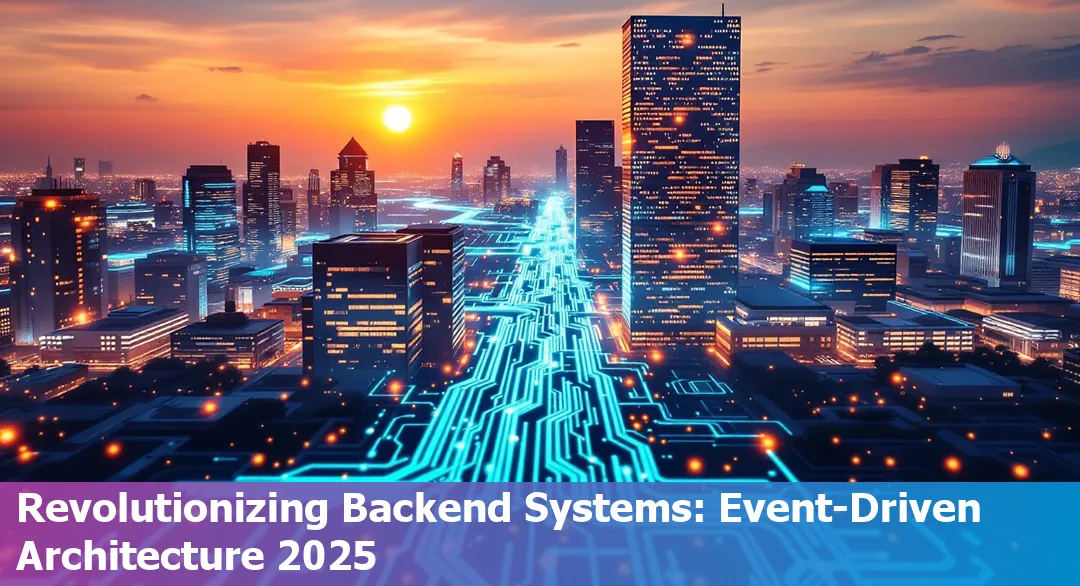 Event-driven architecture transforming backend systems in 2025 with scalable and resilient solutions.