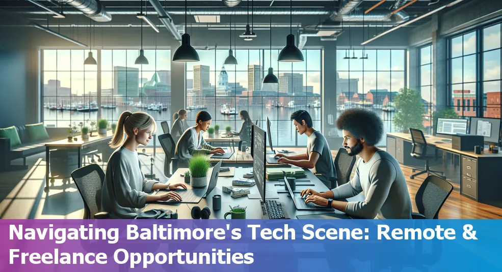 Freelancers working remotely in Baltimore's Tech scene