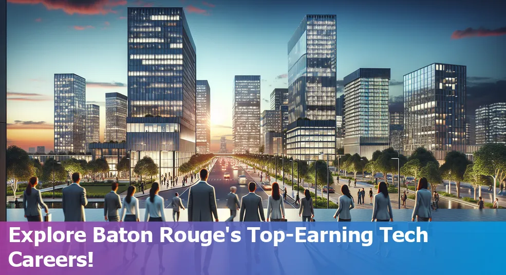 Top 10 high-paying tech jobs in Baton Rouge, Louisiana.