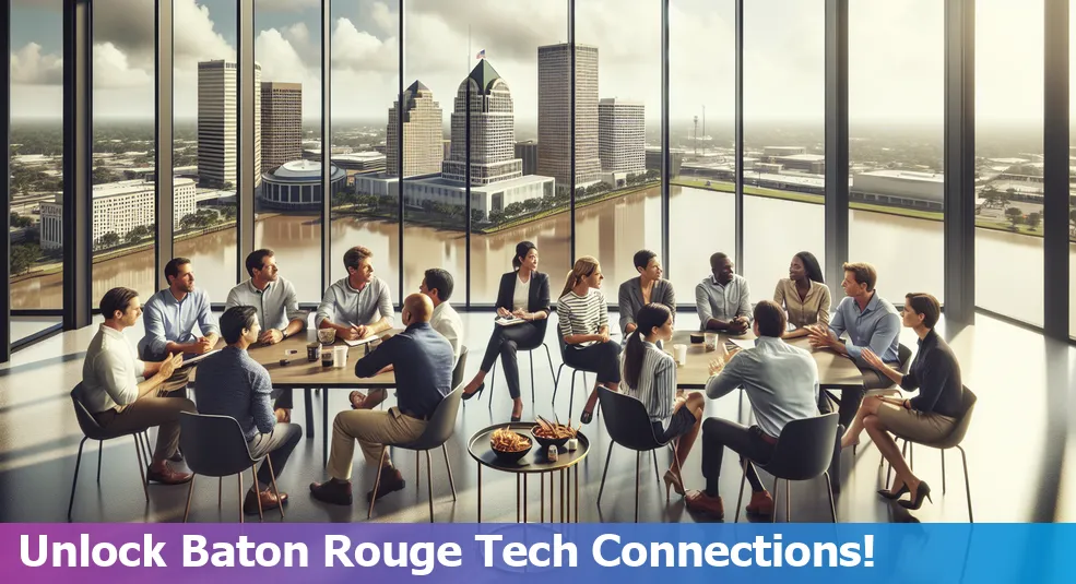 Networking in Baton Rouge's tech scene, Louisiana.