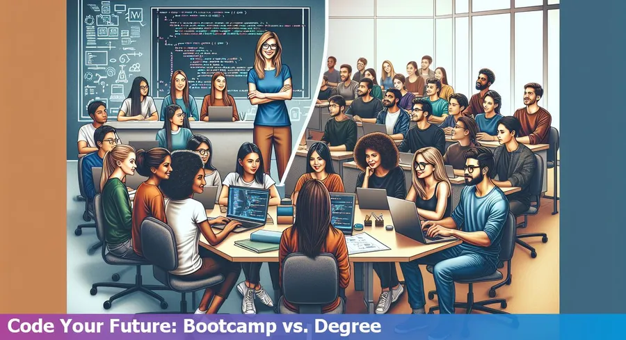 Comparison of coding bootcamps and computer science degrees in Bellevue